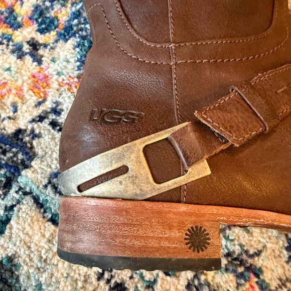 UGG Dark Brown W Channing Boots 9.5 - Picture 5 of 11